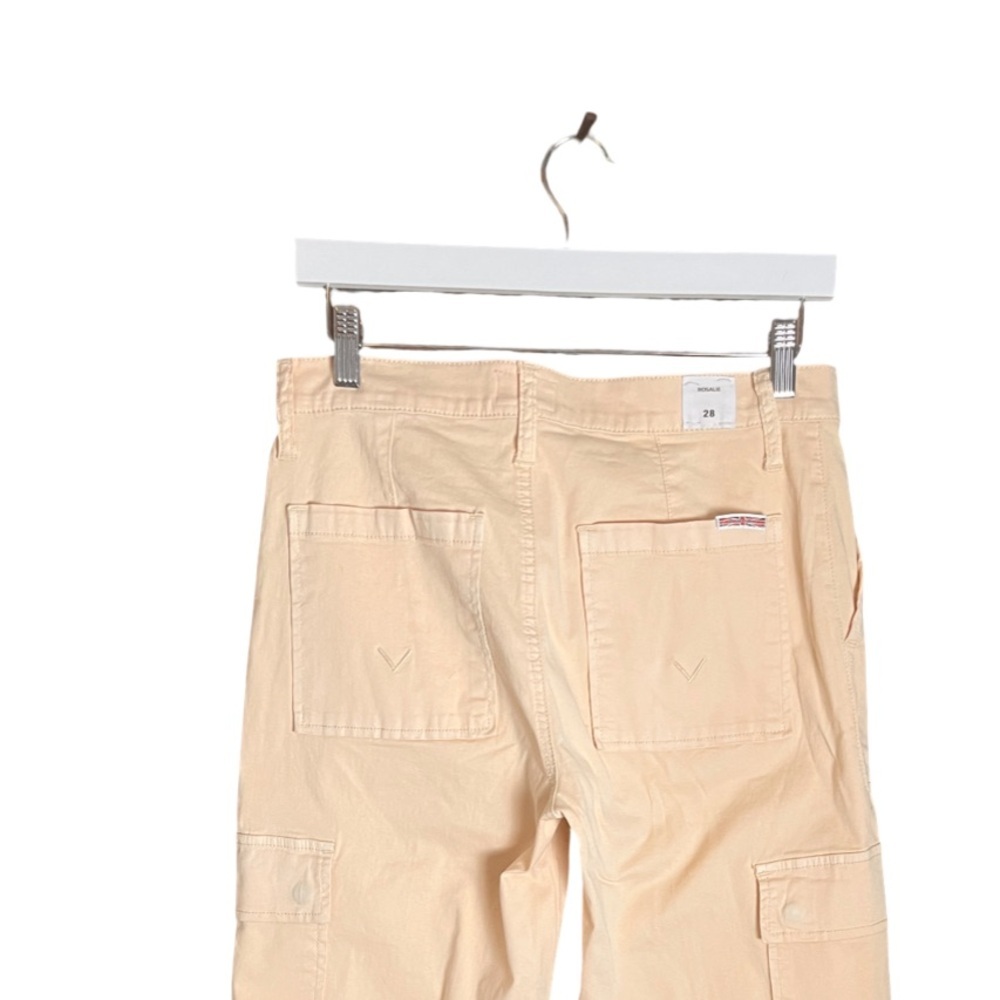 New Hudson Rosalie High Rise Wide Leg Cargo Ankle Pant 28 Bleached Sand - Picture 7 of 13